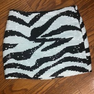 Sequin BEBE mini skirt size S
